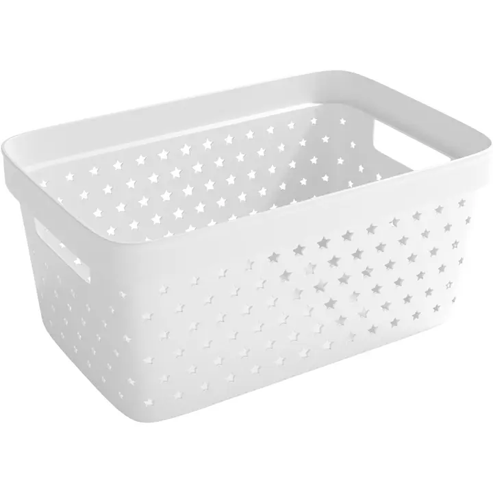 Nordiska Plast säilytyskori Star Basket 4,5l valkoinen