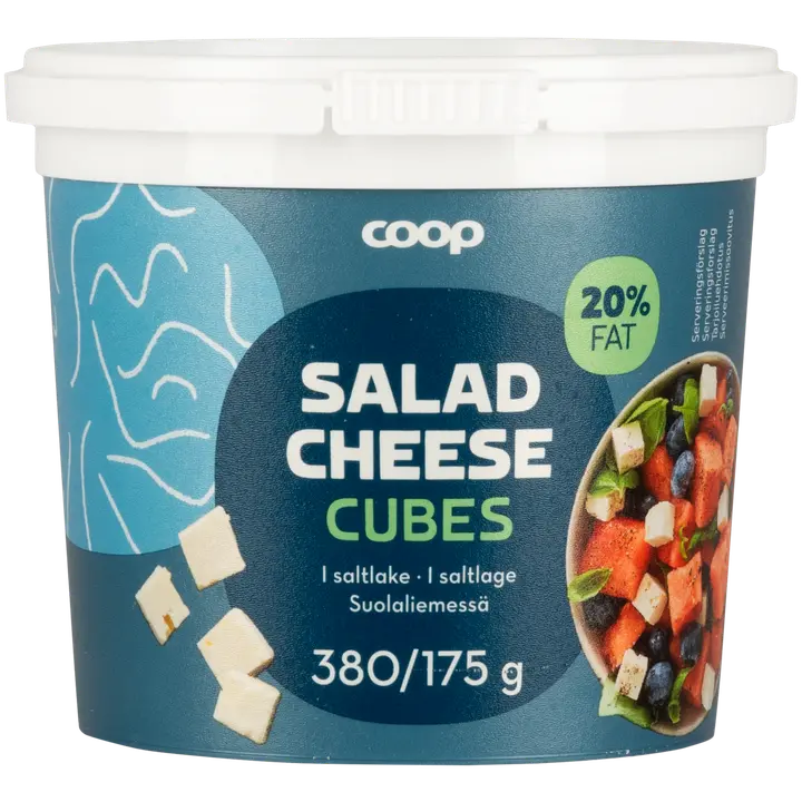 Coop salaattijuustokuutiot 380/175 g