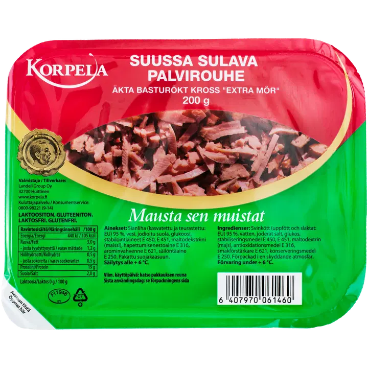 Korpela suussa sulava palvirouhe 200g