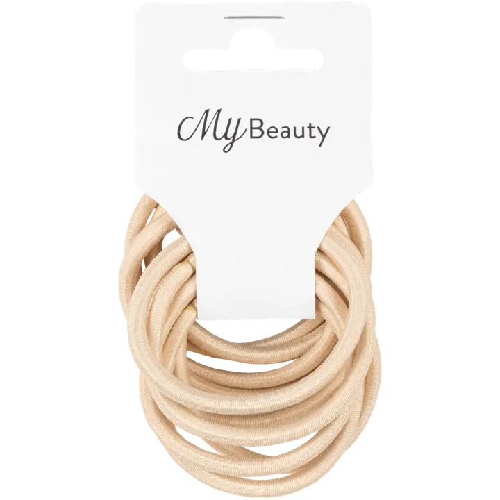 MY BEAUTY hiuslenkki beige pyöreä 10kpl
