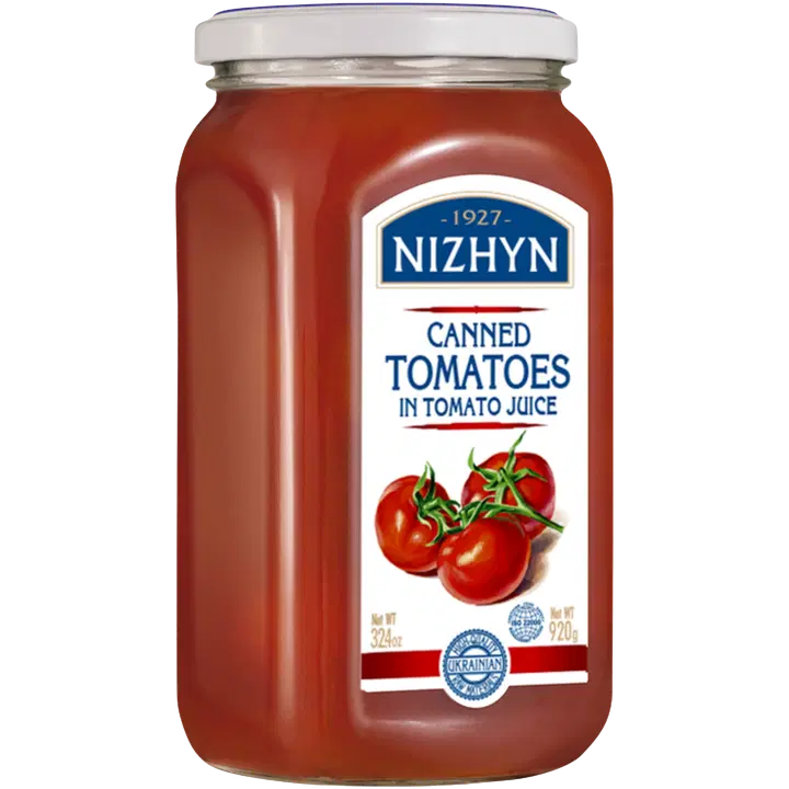 Nizhyn Kokonaiset tomaatit tomaattimehussa 920g