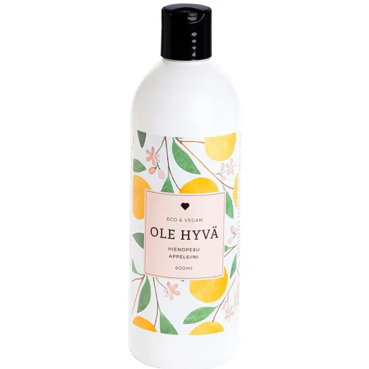 Ole Hyvä hienopesu appelsiini 600 ml
