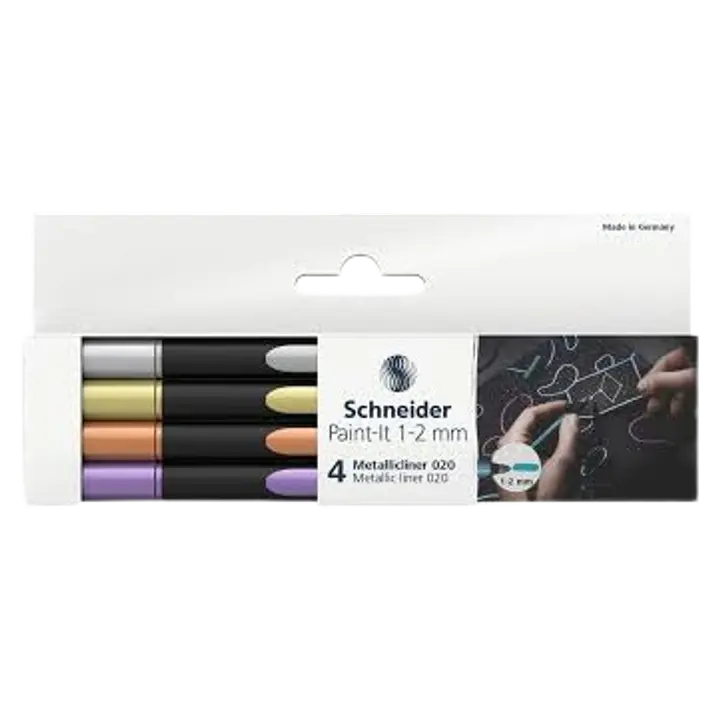 Metallik liner  1-2mm 4 tk assortii