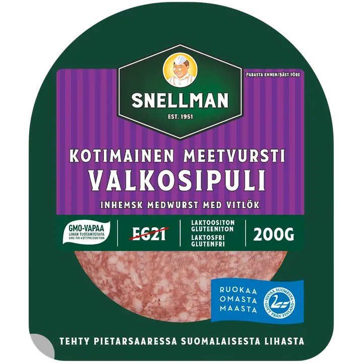 Snellman 200g Kotimainen valkosipulimeetvursti viipaleet