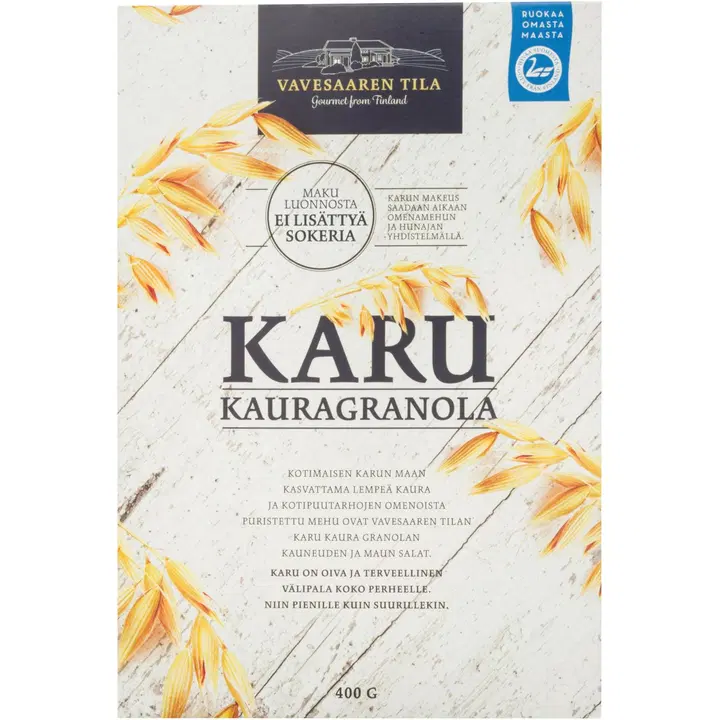 Vavesaaren Tila Karu Kauragranola 400g