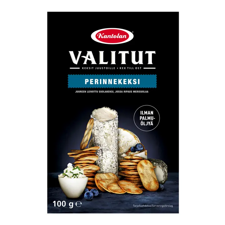 Kantolan Valitut Perinnekeksi juureen leivottu suolakeksi 100g