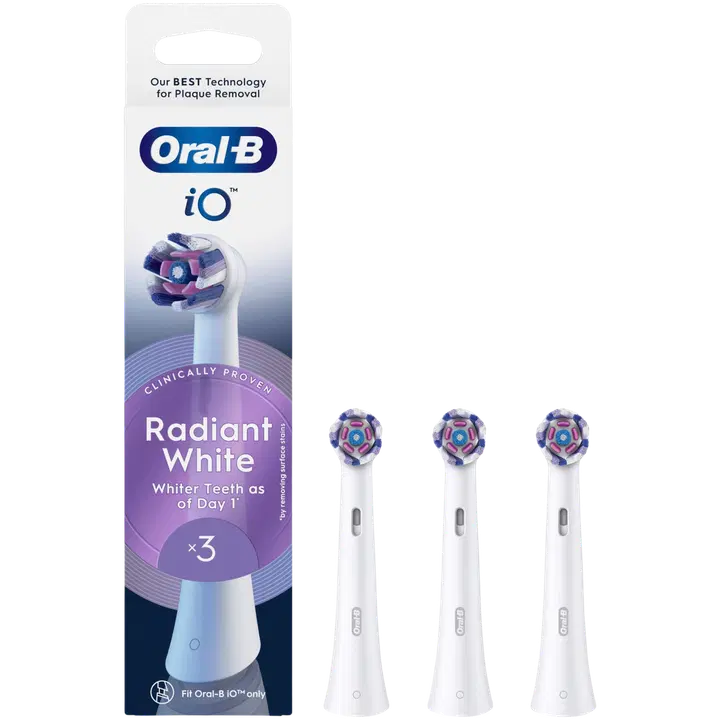 Oral-B iO Radiant White tandborsthuvuden vit 3st
