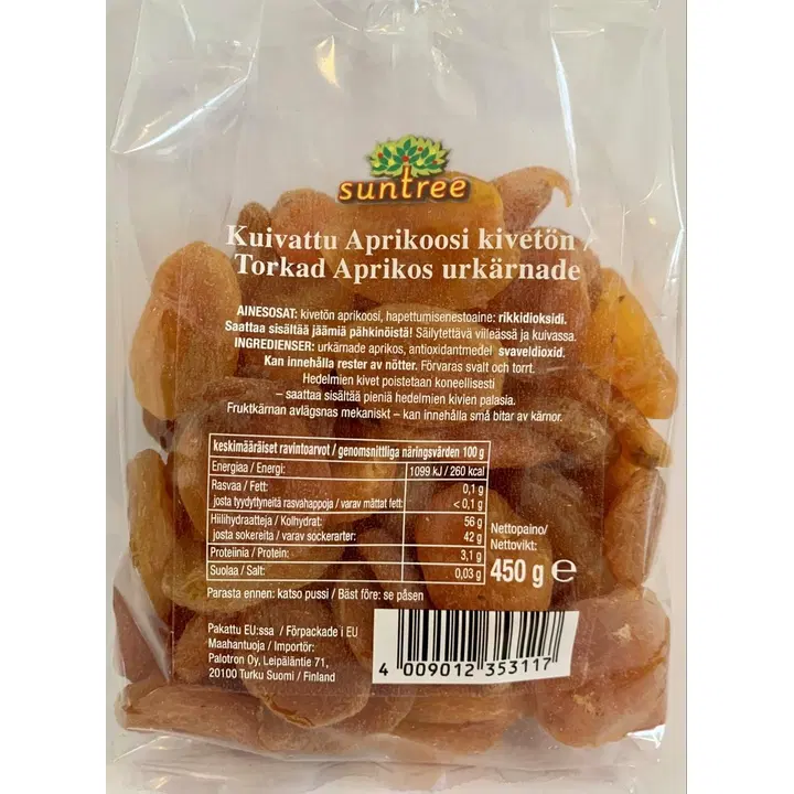 Aprikoosi kuivattu 450g