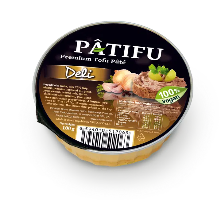 PÂTIFU tofupaté klassiskt recept 100g