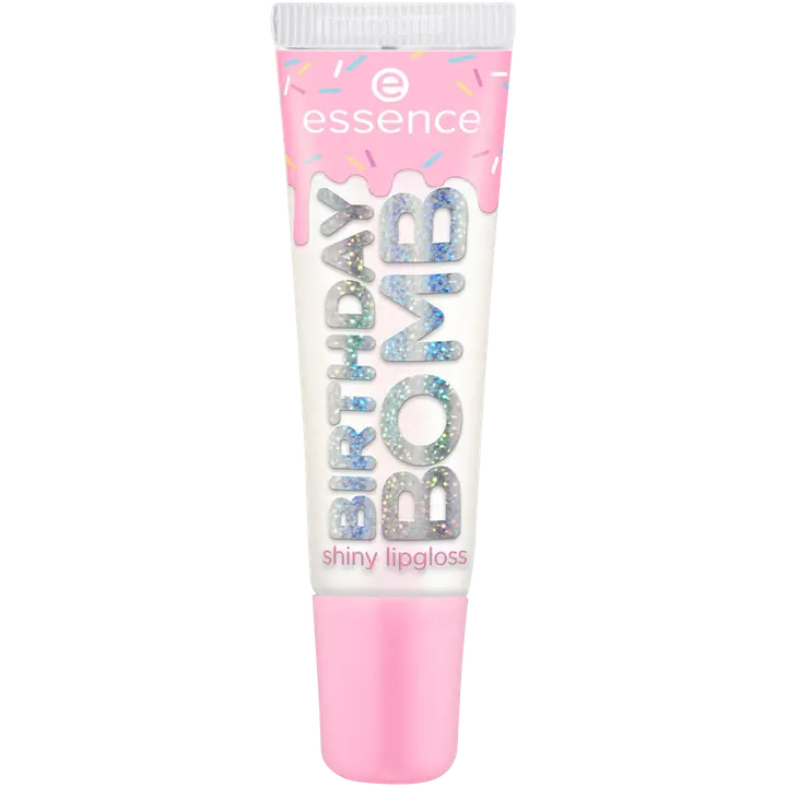 essence BIRTHDAY BOMB shiny lipgloss 01 Cake My Day! 10 ml