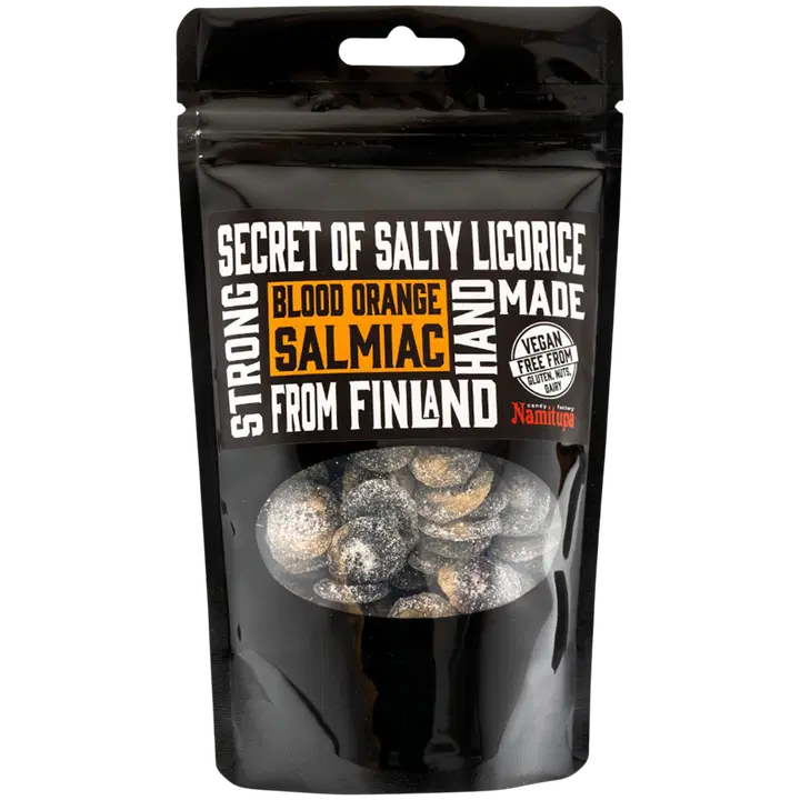 Namitupa Secret of Salty Licorice Blood Orange Salmiac- Veriappelsiinisalmiakki 100g