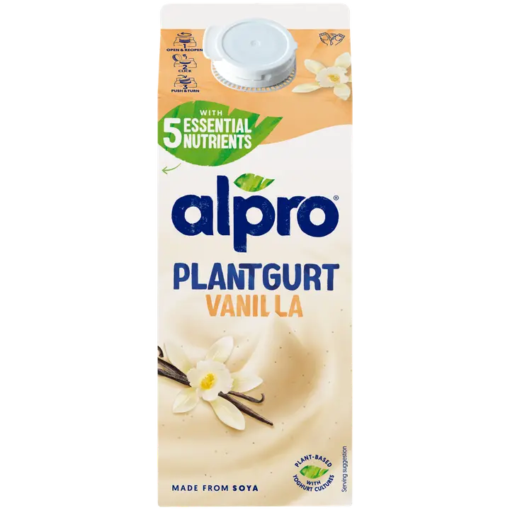 Alpro Plantgurt Hapatettu soijavalmiste, vanilja 750g