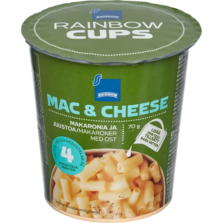 Rainbow 70g Mac & Cheese kuppi