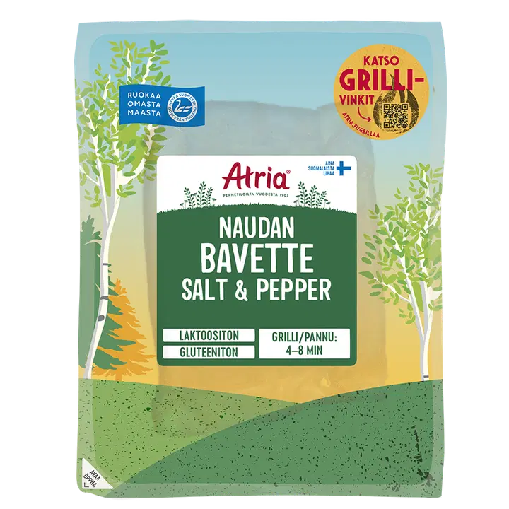 Atria naudan bavette salt & pepper n400g