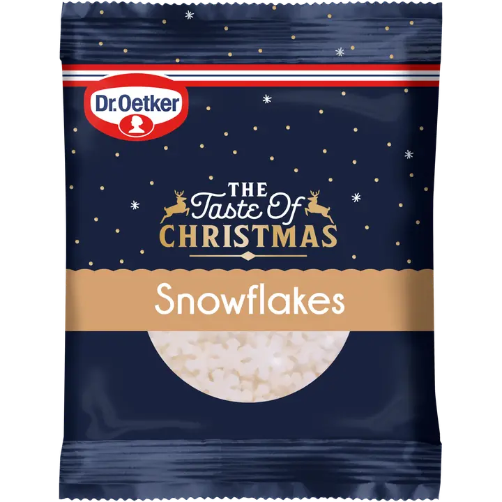 Dr. Oetker Snowflakes -koristerakeet 16g
