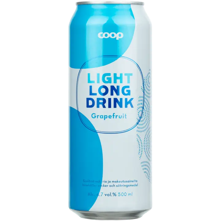 Coop long drink greippi light 4,7% 0,5L