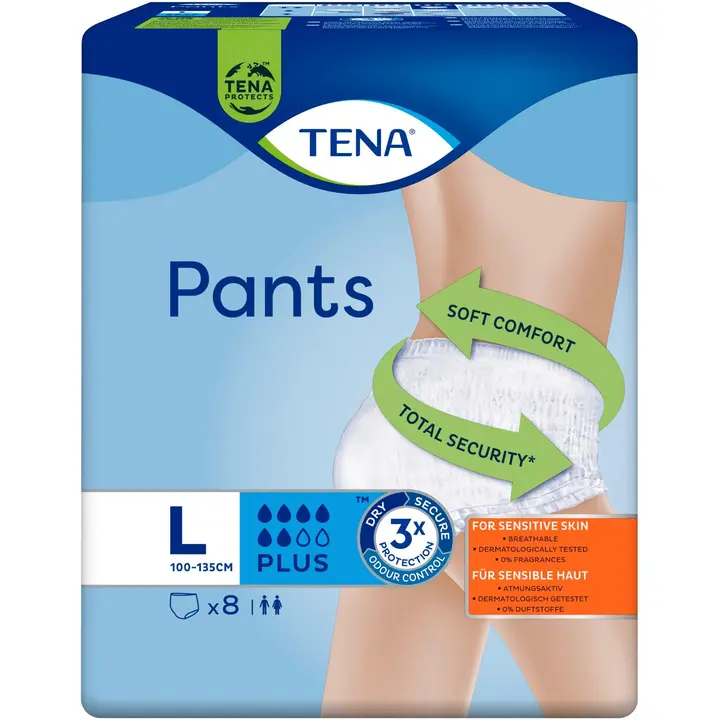 TENA Pants Plus Large Inkontinenssihousut 8 kpl