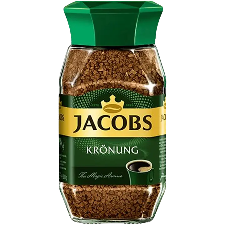Jacobs Krönung 95g, pakastekuivattu pikakahvi lasipurkissa