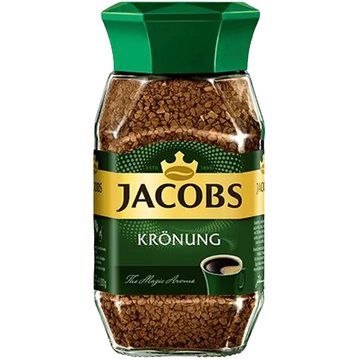 Jacobs Krönung 95g, pakastekuivattu pikakahvi lasipurkissa