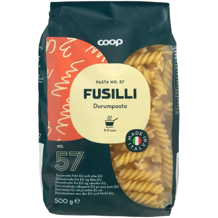 Coop Fusilli pasta 500 g