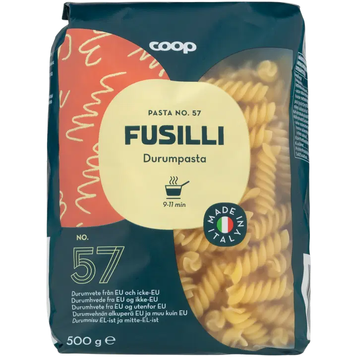 Coop Fusilli pasta 500 g
