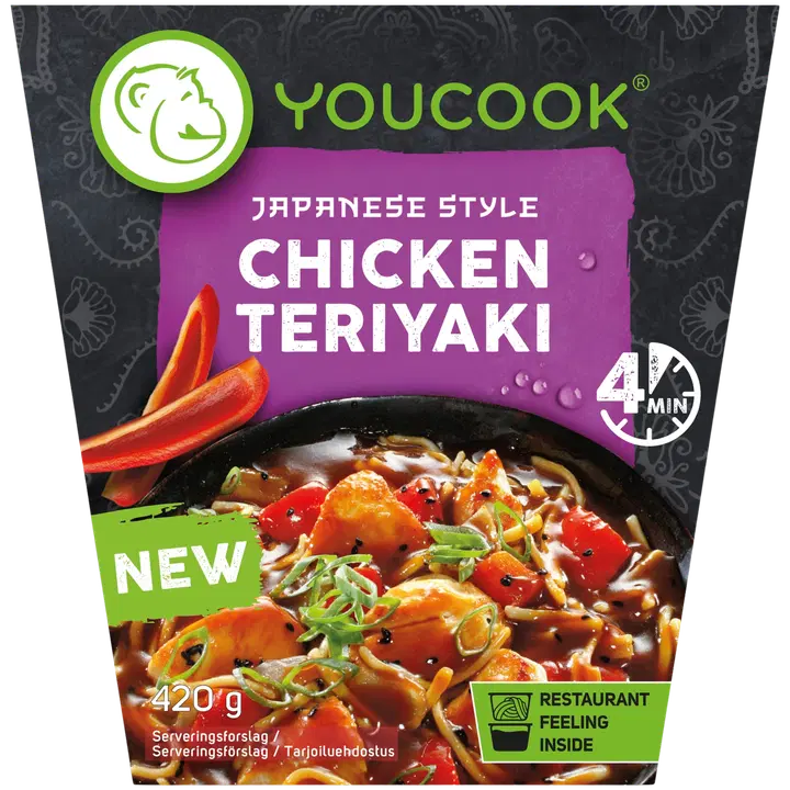 Youcook Japanese Style Chicken Teriyaki valmisateria 420 g