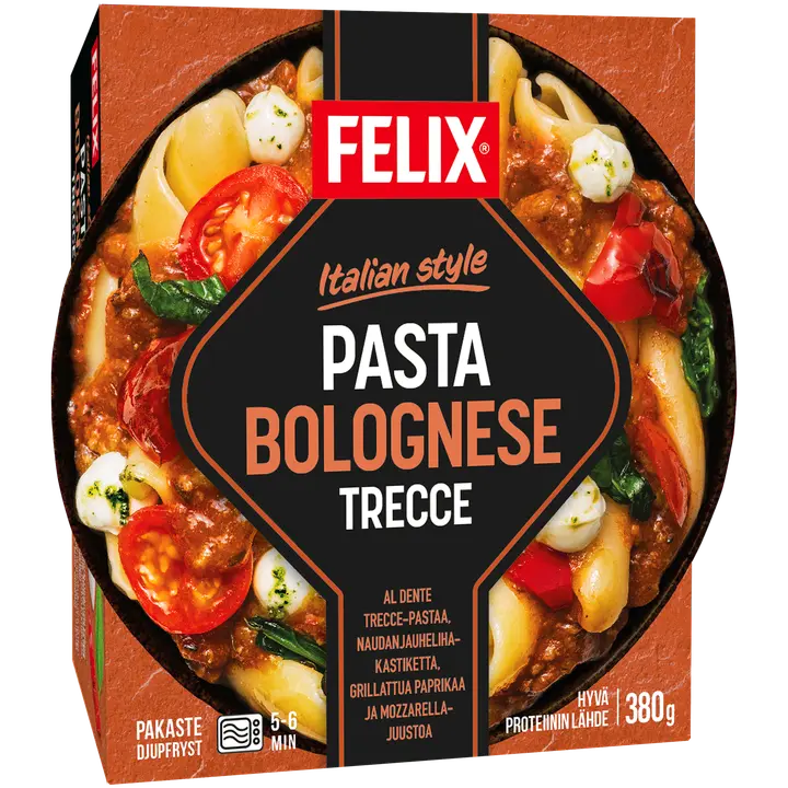 Felix Italian style pasta bolognese trecce pakasteateria 380g