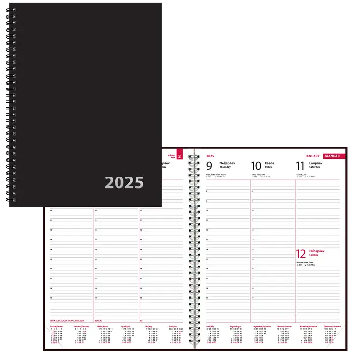 Nädal  a4, vertikaaljaotus, spiraalköide