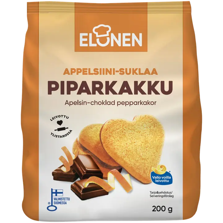 Elonen appelsiini-suklaa piparkakku 200g
