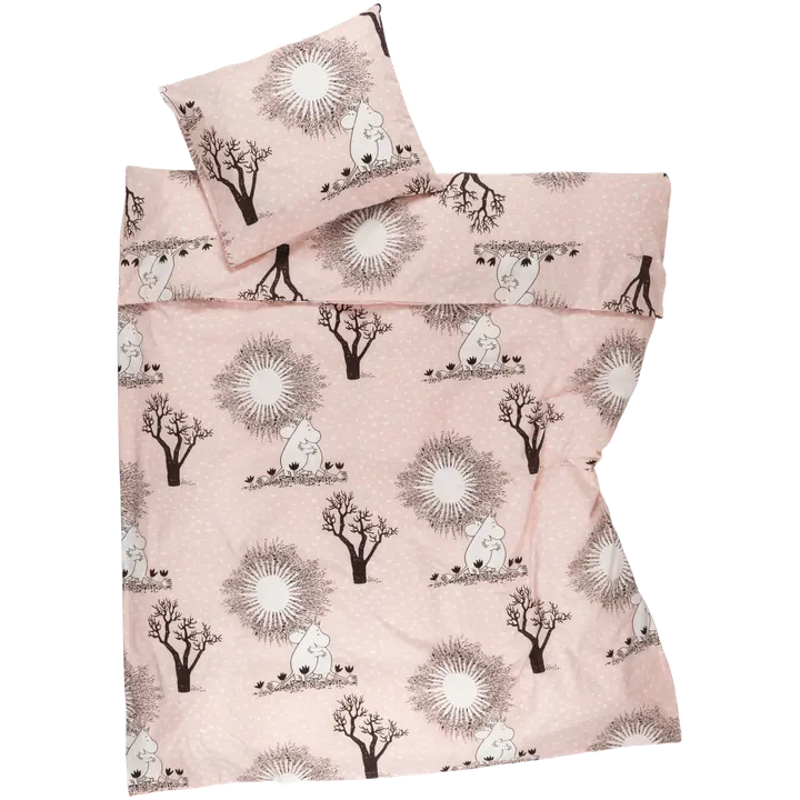 Voodipesukomplekt 150x210/50x60 Muumi armastus