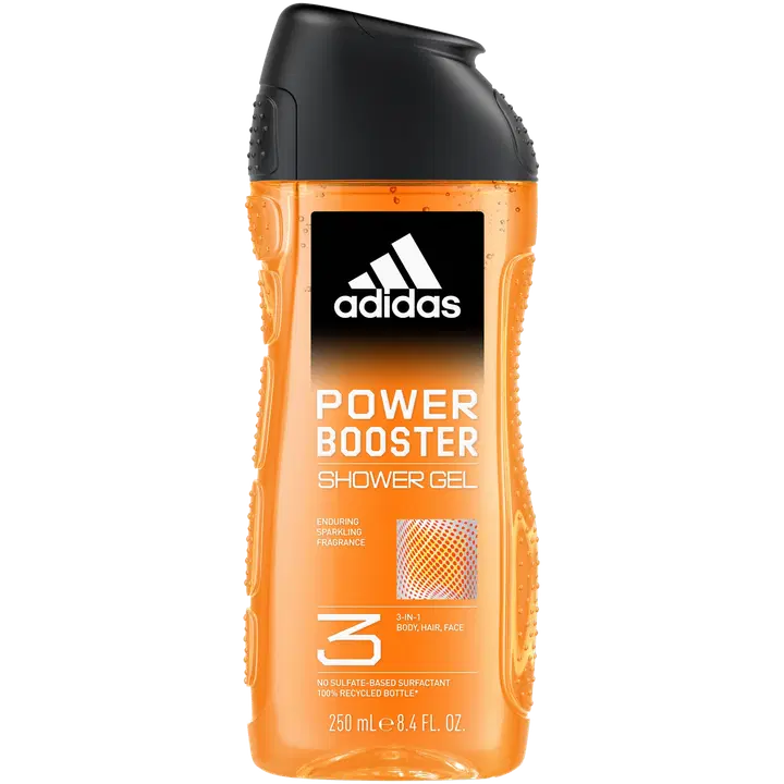Adidas Power Booster 3in1 Shower Gel 250 ml, suihkugeeli