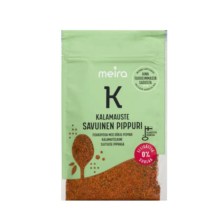 Meira Kalamauste savuinen pippuri ei lisättyä suolaa 28g