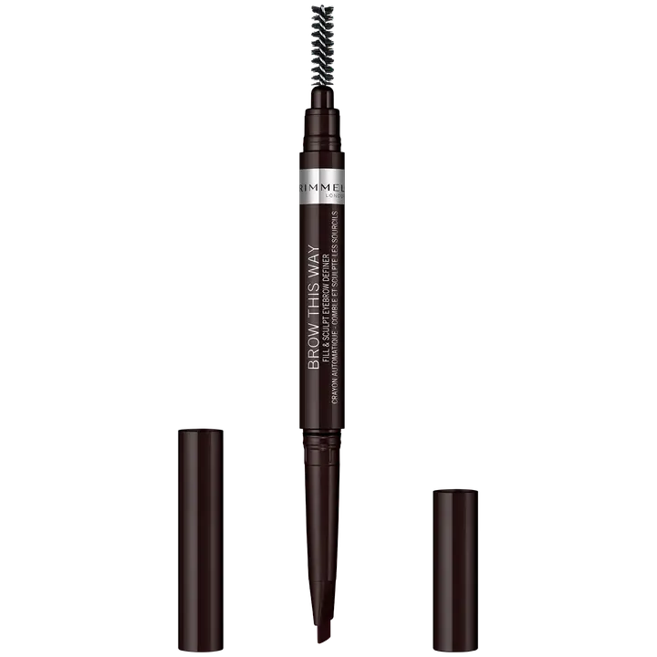 Rimmel London Brow This Way Filler & Fixer -kulmakynä 004 Soft Black 0,4 g