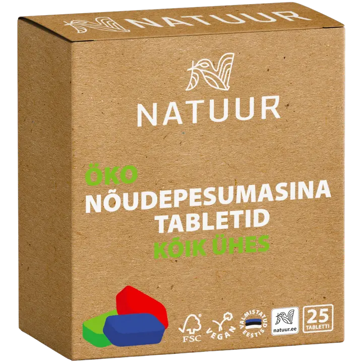 Öko nõudepesumasina tabletid Natuur allin1 25tk