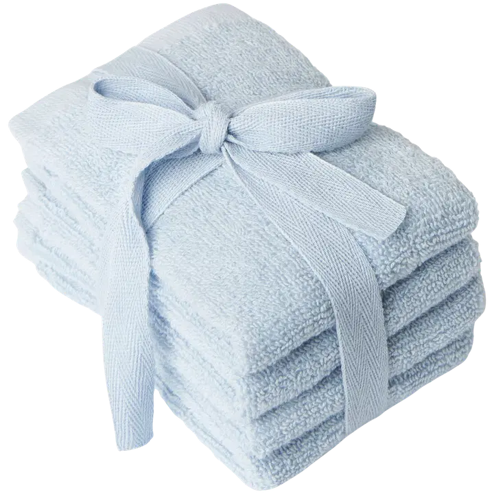 Åhléns Home Kasvopyyhe Stella 30 x 30 cm 4kpl/pkt, vaaleansininen