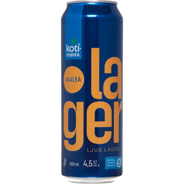 Kotimaista Vaalea lagerolut 4,5% 0,568 l tlk