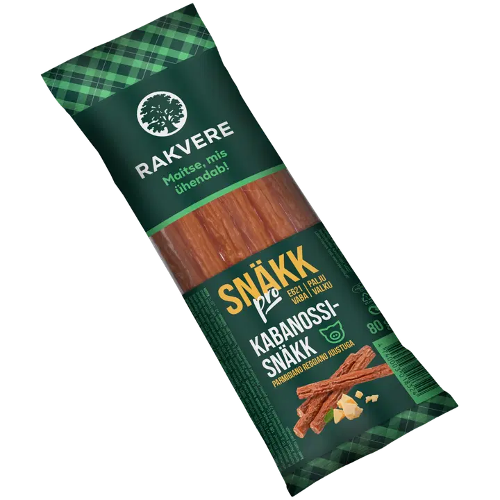 Rakvere Snäkk pro kabanossisnäkk parmigiano reggiano juustuga 80 g