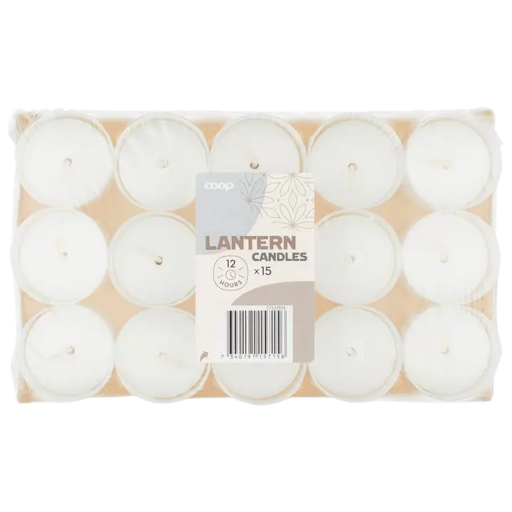 Coop lyhtykynttilä pieni 15 kpl 12-15h