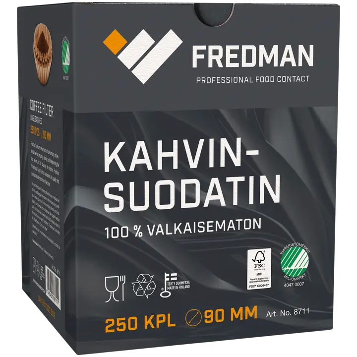 Fredman kahvinsuodatin 90mm 250 kpl