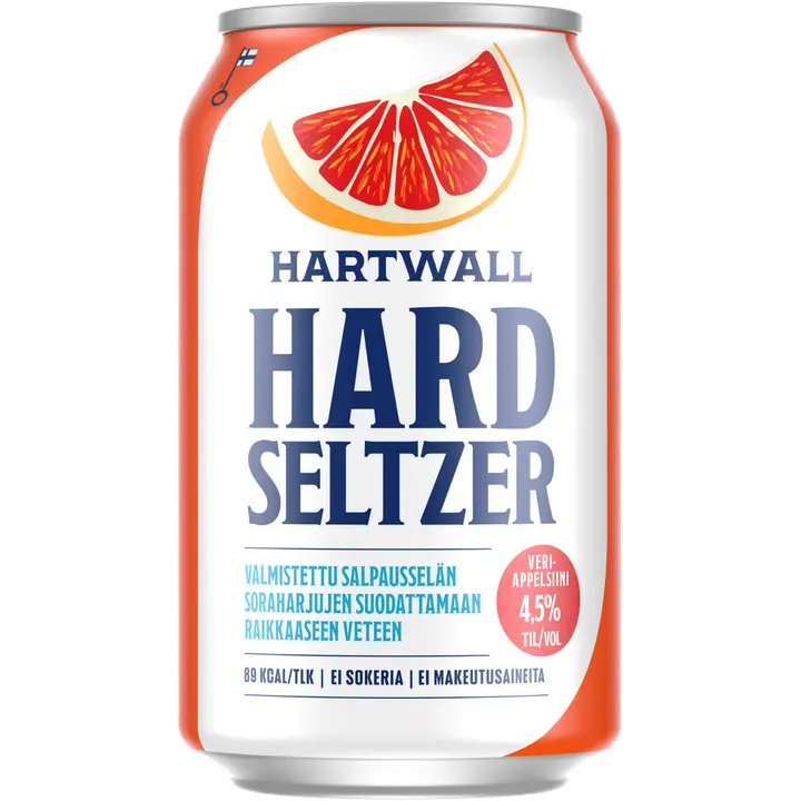 Hartwall Hard Seltzer Veriappelsiini 4,5% 0,33 l