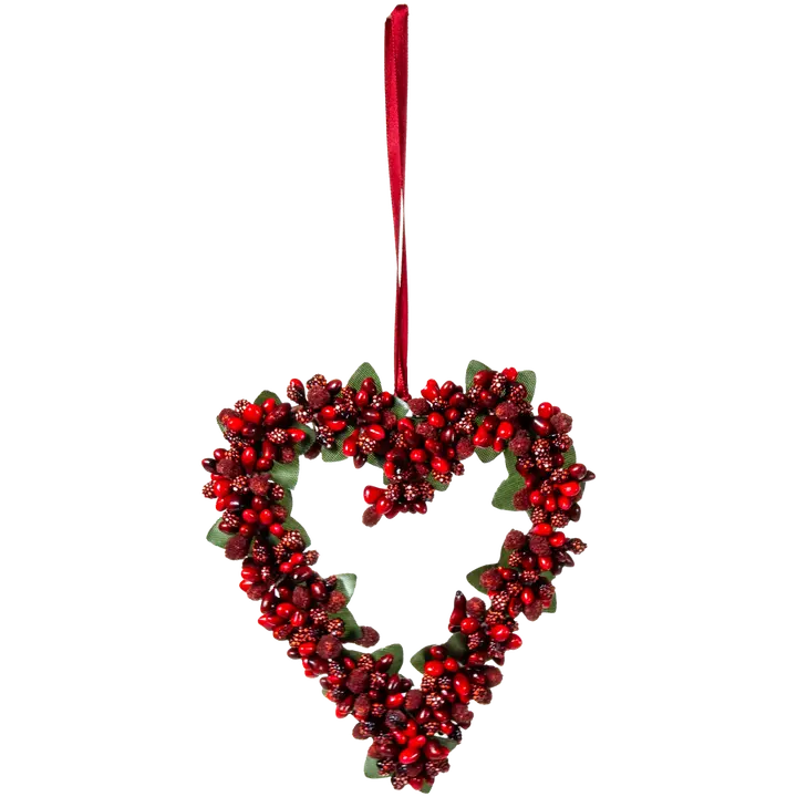 Pärg süda marjadega 14x12 cm