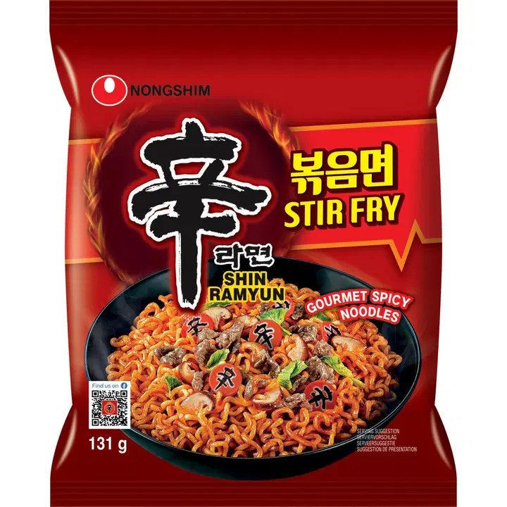 Nong Shim pikanuudeli Shin Ramyun Stir Fry 131g