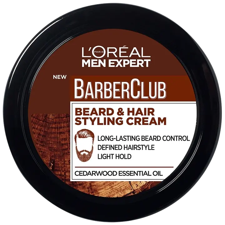 L'Oréal Paris Men Expert Barber Club Beard & Hair Styling Cream parran ja hiustenmuotoiluvoide 75ml