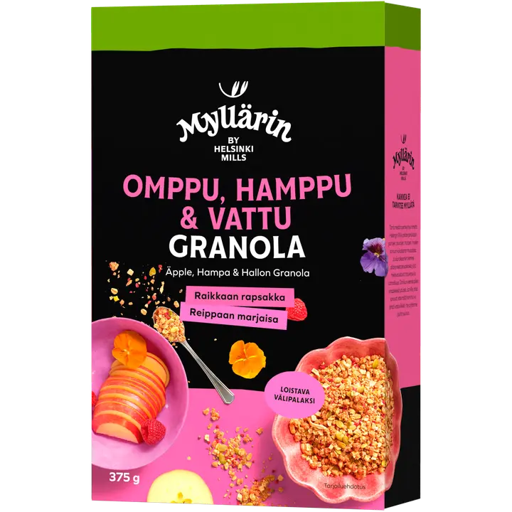 Myllärin Omppu-Hamppu-Vattu Granola 375 g