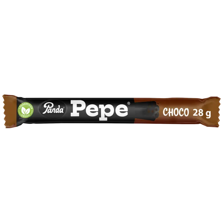 Panda Pepe choco täytelakritsipatukka 28g