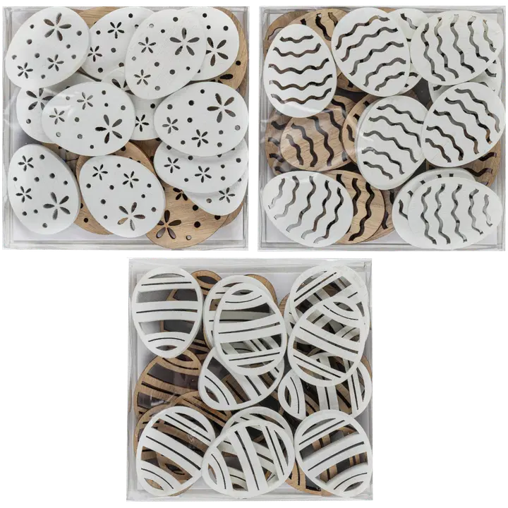 Lihavõtte kaunistuste komplekt 24 tk puit