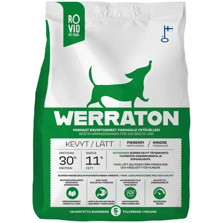 Werraton Kevyt koiranruoka 5 kg
