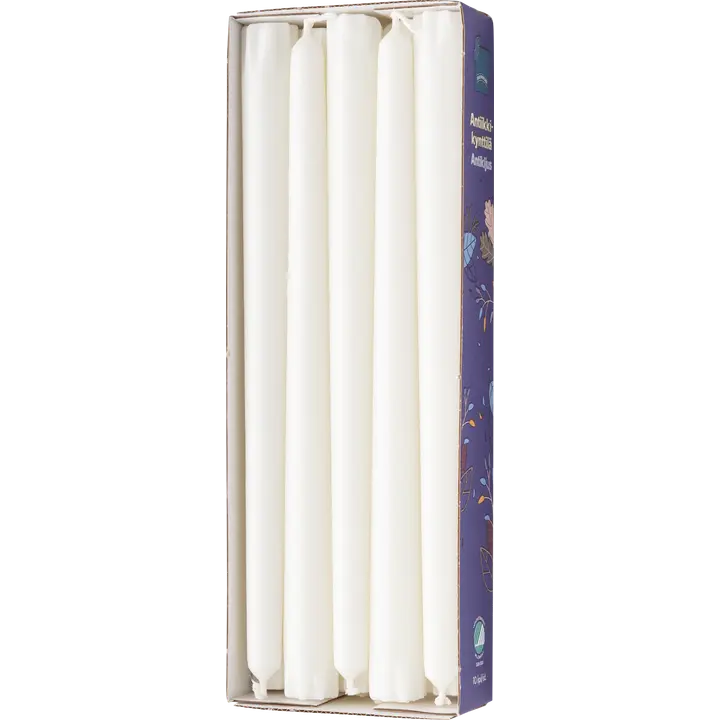 Rainbow antiikküünal 10tk valge