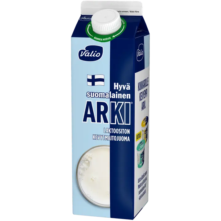 Valio Hyvä suomalainen Arki® Eila® kevytmaitojuoma 1 l laktoositon