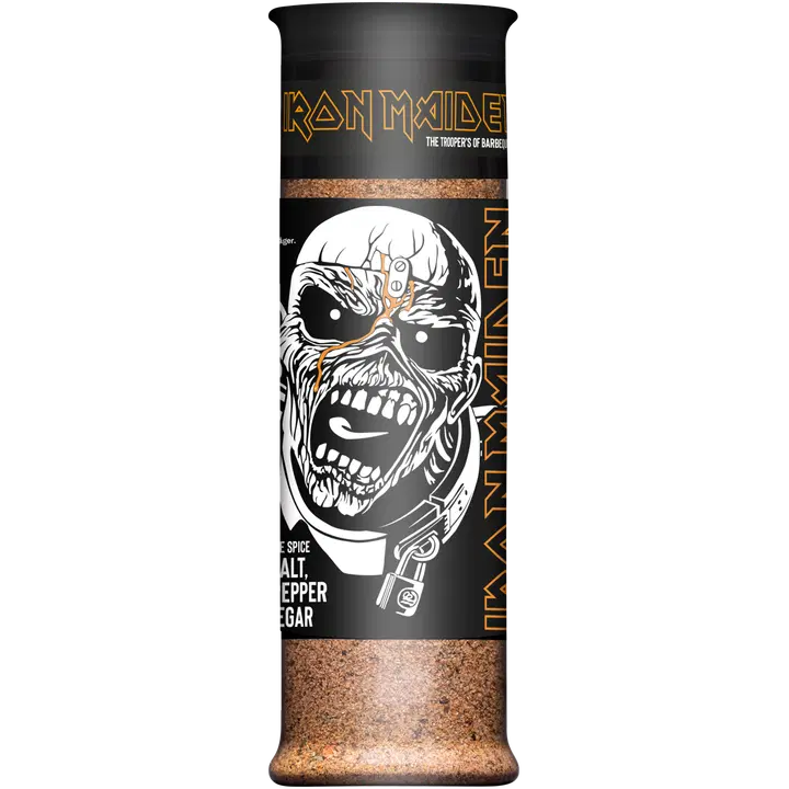 Iron Maiden Barbeque mauste, merisuola, mustapippuri ja etikka mausteseos 112g.